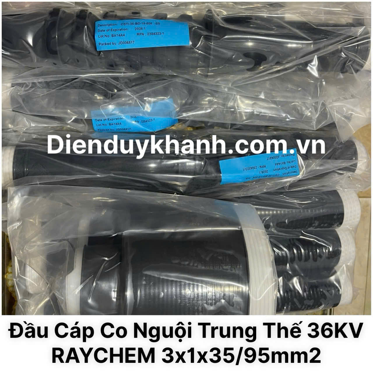 Đầu Cáp Co Nguội Trung Thế 36KV RAYCHEM 3x1x35/95mm2